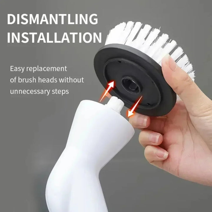 6-in-1 2000 MA Electric Cleaning Brush Cordless Electric Rotary Cleaning Brush Shower Cleaning Brush Kitchen Bathroom