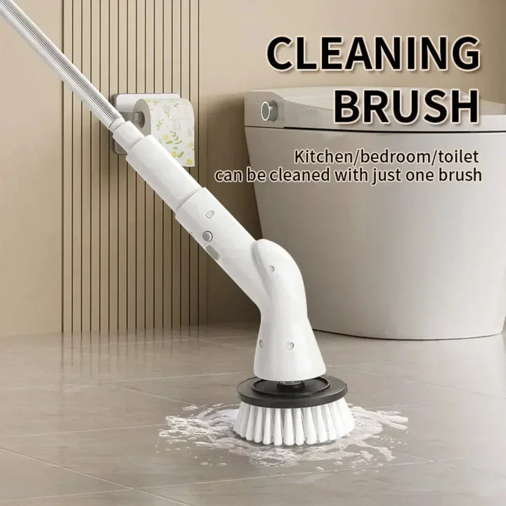 6-in-1 2000 MA Electric Cleaning Brush Cordless Electric Rotary Cleaning Brush Shower Cleaning Brush Kitchen Bathroom