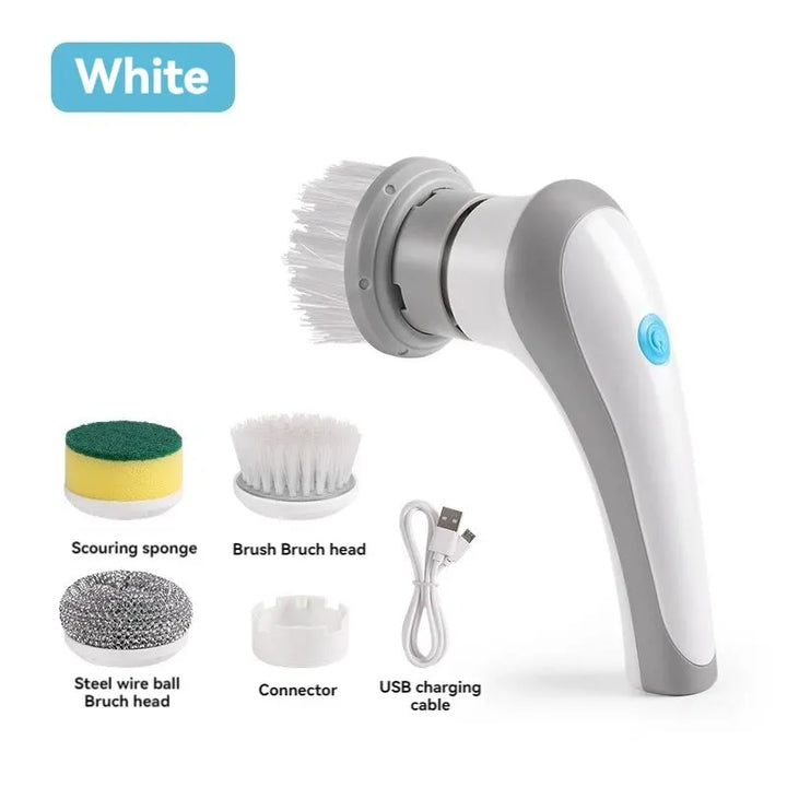 3-in-1 Electric Cleaning Brush Multi-functional USB Rechargeable Electric Rotary Scrubber Household Appliances Cleaning Gadget