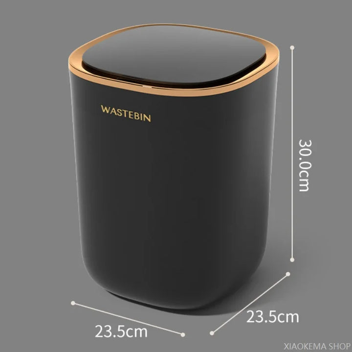 12L Automatic Trash Bin Bathroom Smart Sensor Trash Can Luxury Garbage Can Bucket For Kitchen Toilet Wastebasket Smart Home