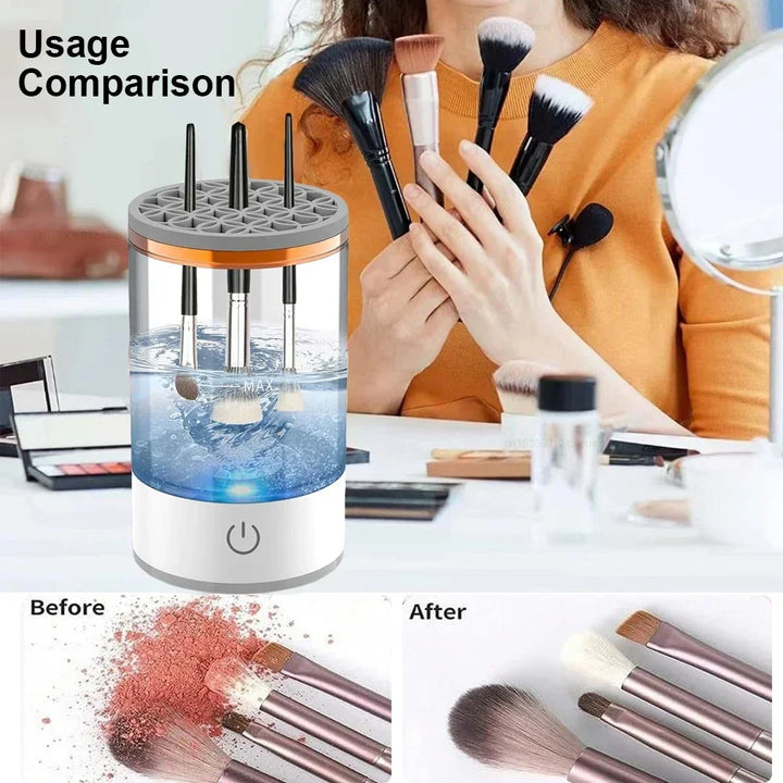 USB Electric Makeup Brush Cleaner Portable 3 In 1 Makeup Brushes Drying Rack Lazy Cleaning Brush Washer Quick Dry Tool New