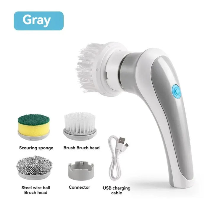 3-in-1 Electric Cleaning Brush Multi-functional USB Rechargeable Electric Rotary Scrubber Household Appliances Cleaning Gadget